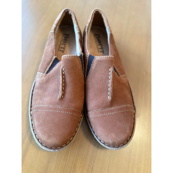 Born Women's Tan Leather Loafers - Picture 2 of 6